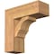 Ekena Millwork Balboa Block Smooth Bracket w/ Offset Brace, Western Red Cedar, 7 1/2"W x 20"D x 20"H BKT0806X20X20BOA05SWR - alternate 1